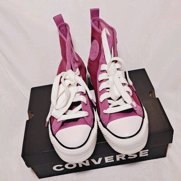 Converse Chuck Taylor All Star Lift Platform Mesh Women's Cactus Bud Shoes 8 - Picture 3 of 13